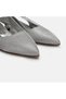 Large size women's evening dress short heel stiletto 41-42-43-44-silver glitter - 6