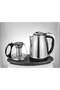 Electric Stainless Steel Tea Kettle And Glass Teapot Combination Set 1800W 2.0L Capacity - 4