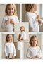 Girl's Stoned Lace Collar Long Sleeve Badi, Ages 2-5 - 7