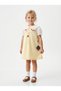 Girl's Rabbit Collar Gilet Dress with Blouse 2-Piece Set - 7