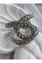 Knitted Textured Adjustable Cross Design Steel Fashion Trend Women's Bracelet - 3