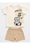 Teddy Bear Printed Summer Shorts Baby Set 0-24 Months - 2