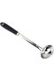 HOMEPRO Cooking Ladle with Handle, Silver/Black