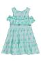 Floral Patterned Layered Dress for 6-9 Years Old - Green - 2