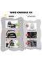 5-Piece School Backpack Set, Cute Casual Student Backpack with Tote Bag, Pencil Case, Crossbody Bag & Coin Purse, Lightweight Large Capacity Daypack for Girls Boys - 5