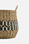 Triple Wicker Basket - 5