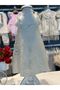 Girl's Strappy Dress - 100% Cotton - Cream - 3