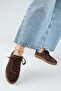Barbella Women's Genuine Leather Brown Sneakers with Three Separate Alternative Laces - 2