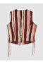 Nevavm V-Neck Striped Women's Vest with a Difference - 5
