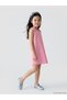 Alita City Lcw Kids Pink Gabardine Plain Girls' Dress with a Difference