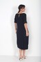 Women's Italian Linen Midi Dress with Pockets - 4