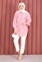 Buttoned Striped Shirt Pink - 3