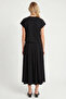 Modal Padded T-Shirt Skirt Set Lnt0041 Black - 6
