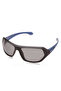 Polarized Sunglasses Blue Frame Smoke Mirror Lens 61mm - P322BK3PV - 2