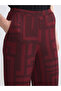 Nevavm Women's Geometric Patterned Trousers with Elastic Waist - 3