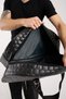 Galb Black Tr2 Cabin Size Quilted Faux Leather Travel Bag Sports Bag - 8