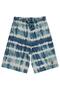 Batik Patterned Shorts for 10-13 Years Old - Green