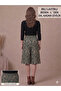 Sort Skirt with Two Side Pockets Green Pattern 1 Piece Quality Elastic Waist Beautiful Stylish - 2