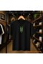 Stripe Printed 100% Cotton Oversize Loose Regular Fit Crew Neck T-Shirt