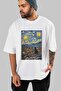 For the Love of Cats 21 Front Cat Printed White Oversize T-Shirt 100% Cotton Unisex Cat Lover Premium Design - 7