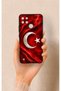 حافظة سيليكون متوافقة مع Realme C21Y بنمط العلم التركي
