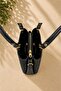 Women's Silvery Three-Compartment Fully Lined Shoulder and Shoulder Bag with Adjustable Strap for Daily Use, Gifts, Weddings - 5