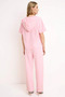 Women's Plus Size Oversize Low Sleeve Wide Leg Hooded Short Sleeve Relaxed Fit Knitted Set Casual - 5