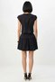 Women's Short Blouse Mini Skirt Set %100 Cotton Crew Neck Fitted Cut Woven Comfortable Casual Modern - 5