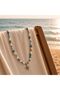Kly-1036 Turquoise Stone Sea Star Sun Necklace |   Eos Collective - 4