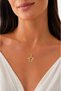 316L Steel Chain Gold Color Caretta Caretta Model Women's Necklace |   Zircon Stone Detailed Sea Turtle - 2