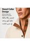 Men's Casual Pullover Sweaters Stand Collar Knit Long Sleeve Top Quarter Button Soft Breathable Plus Size - 2