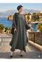 The Sides Are Fully Ruffled, Wide-Cut, and Can Be Worn in Sizes 40-56, Making It a Loose-Fitting Ferace Dress. - 3