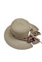Bow-Detalied Straw Hat with Wide Brim (Beach) & Suitable for Daily Use - 5