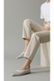 Genuine Leather Bella Laser Cut Casual Women's Ballerinas - 2