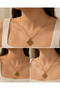 Gold Vintage Motif Pendant - 3