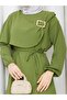 Women's New Season Aerobin Fabric Cape Detailed Double Set - 5