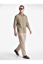 Comfortable Fit Pocketed Cotton-Linen Blend Pleated Summer Wide-Leg Trousers - 2