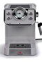 ME-ECM2039 Espresso Coffee Machine - 1.5L, 20 Bar, Black with Dual Stainless Steel Filters and Thermometer (Grey)|1100W - 2