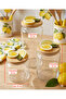 Vacuum Glass Jar Set with Bamboo Lids (3 Pieces) (500 Ml-800 Ml-1300 ml) [Slice Lemon Detail] - 3