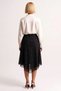 Women's Plus Size Asymmetrical Cut Plaid Patterned Tulle Knitted Midi Skirt Flexible Structure Daily Comfortable Modern - 5