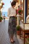 Women's Asymmetrical Cut Midi Skirt Ethnic Pattern Chiffon Lined Casual Daily Combination Modern Stylish Comfortable - 2