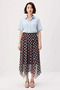 Women's Maxi Skirt Polka Dot Tulle Lined A-Line Asymmetrical Cut Polyester Comfortable Summer Collection Daily - 4