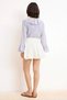 Women's Mini Shorts Skirt 100% Cotton Muslin Woven Elastic Waist Plain Pattern Summer Collection Daily Casual - 5