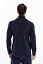 Ar-Ma Men's Full Zipper Sweatshirt, Unprinted, Basic Fleto, Zipper Pocket, Stand Collar, Knitted Fabric, Slim Fit - 5