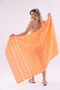 Mia 100% Cotton Striped Beach Peshtemal |   Quick-Drying, Extra Light Tasseled Pareo |   Beach, Pool and Bath Towel - 6