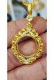 Gold Color Plated Quarter Chain Necklace - 3
