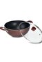 by Bajaj Electricals Select J Class 2 L Aluminium Non Stick Induction Deep Kadhai with Lid (Maroon, 22 cm, 2.6 mm) - 2