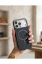 iPhone 15 Pro Compatible Camera Protected Honeycomb Textured Premium Magsafe Supported Case