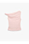 Linen Look Slim Fit Sleeveless Asymmetrical Cut Boat Neck Blouse - 5