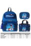 Kids Space (Navy Blue Color) Boys' Triple Primary School School Bag Set - Setkk-L5364D - 3